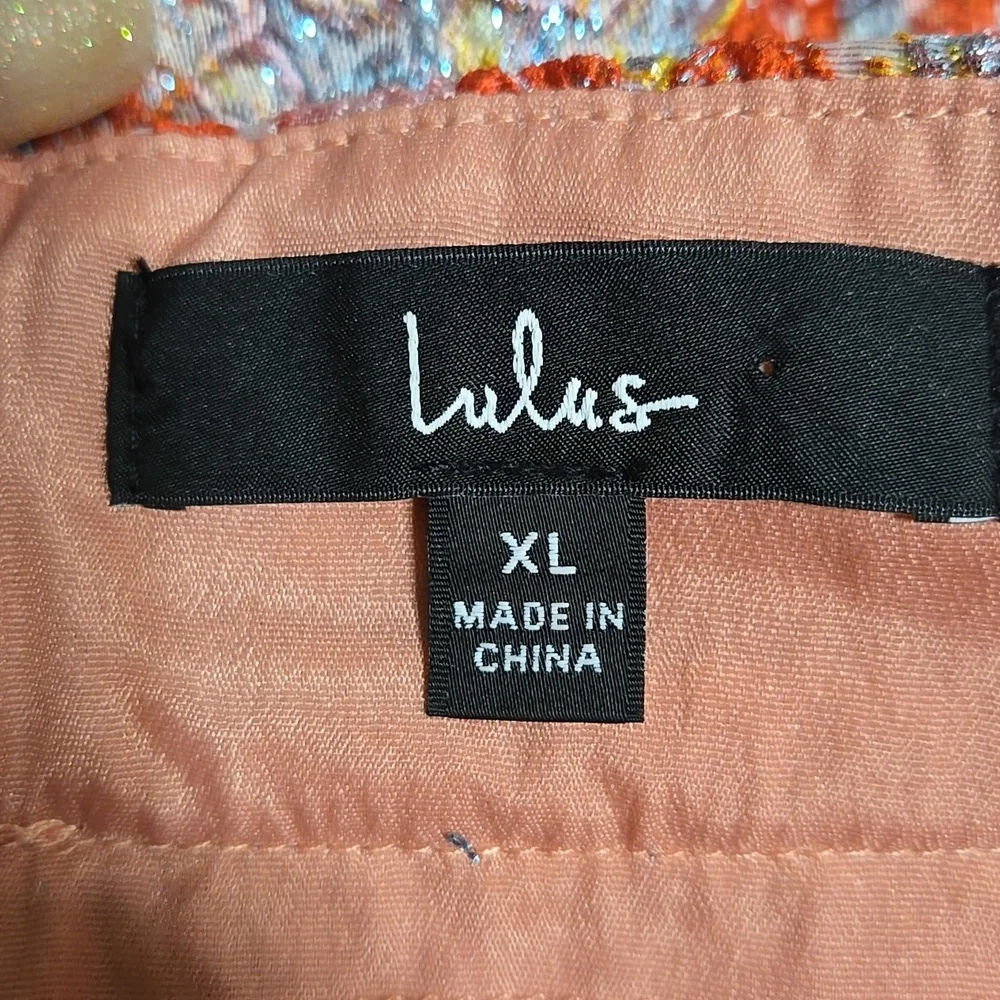 Lulus Multicolor Floral Midi Skirt Size XL - Picture 6 of 7